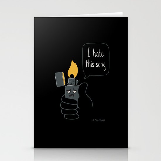 Mad Music Lighter Stationery Cards