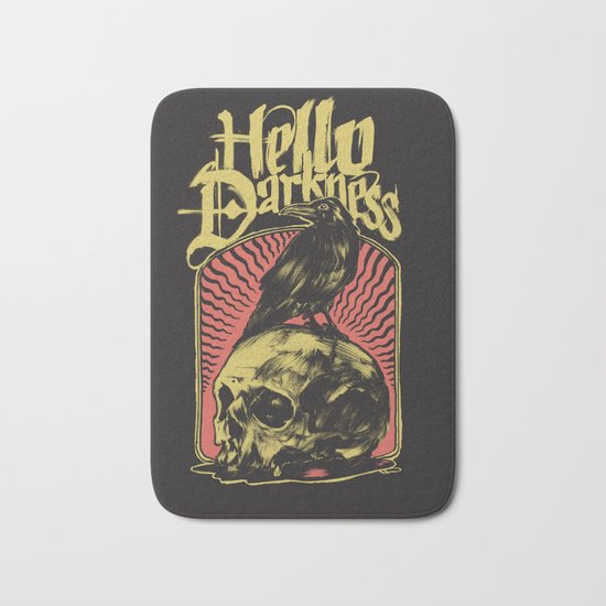 Hello Darkness Bath Mat