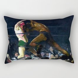 George Bellows Both Members of This Club Rectangular Pillow
