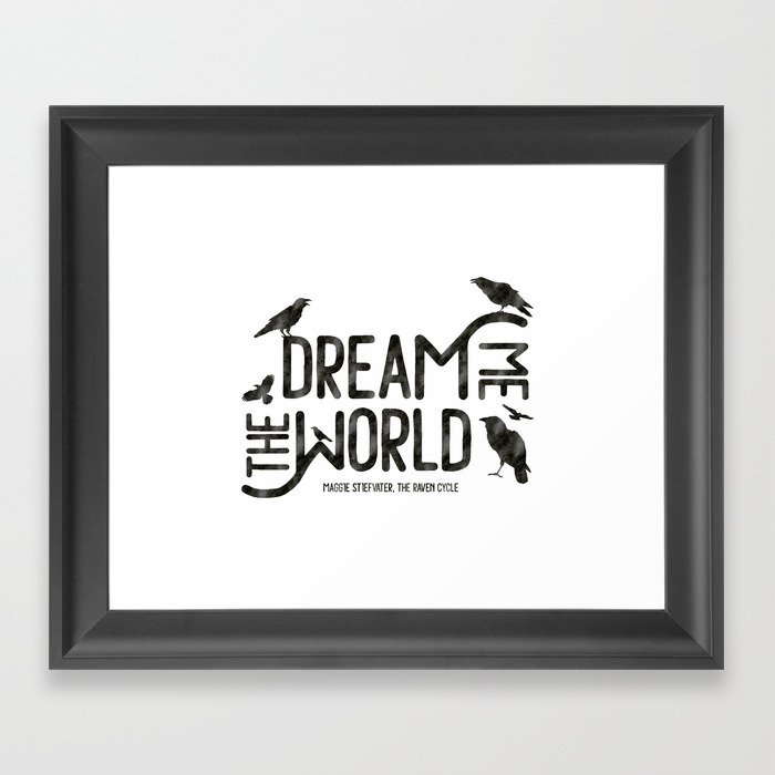 Dream me the world Framed Art Print