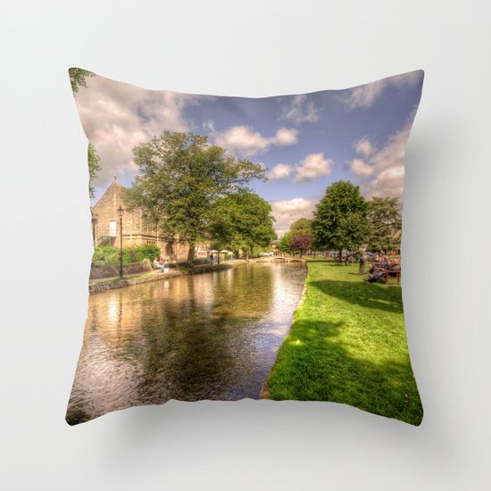Bourton on the water Throw Pillow