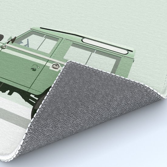 Car Illustration Land Rover Defender Rug By Rapt Society6
