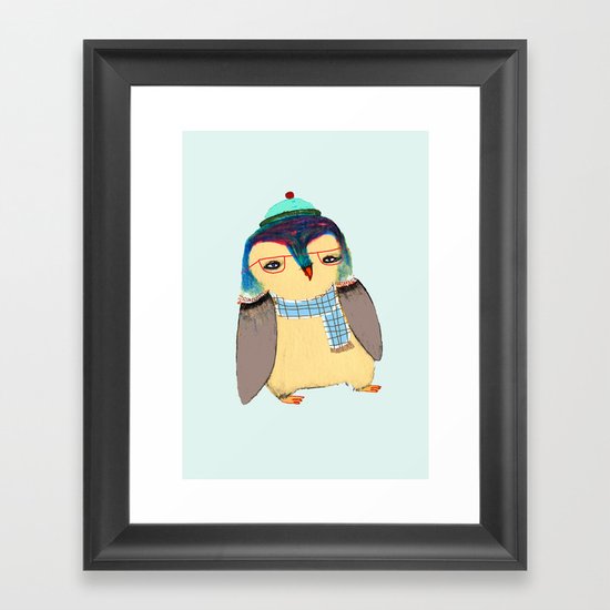 Cute Penguin Framed Art Print