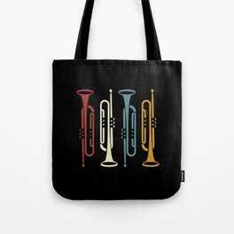Retro vintage Trumpet Tote Bag