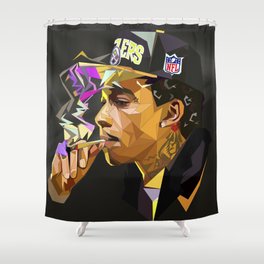 Hip-hop cubism Shower Curtain