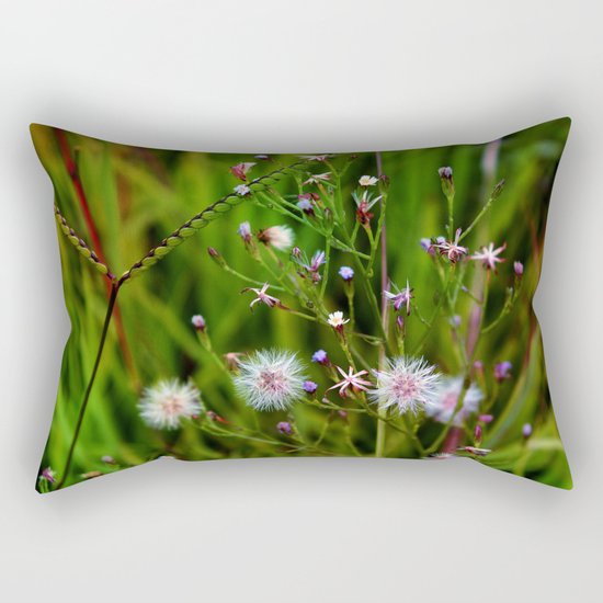 I'd rather be a weed than smell of roses cultured seed Rectangular Pillow
