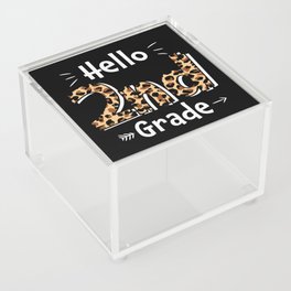 Hello 2nd Grade Back To School Acrylic Box