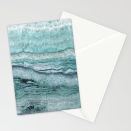 Mystic Stone Aqua Teal Stationery Cards