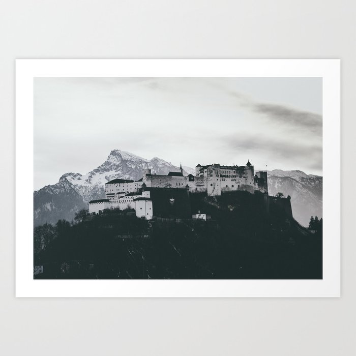 Fortress in the Hills Art Print