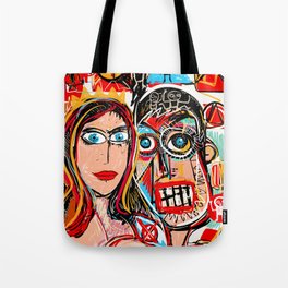 You and I Against the World Street Art Graffiti  Tote Bag