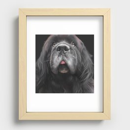 White Whiskers Recessed Framed Print