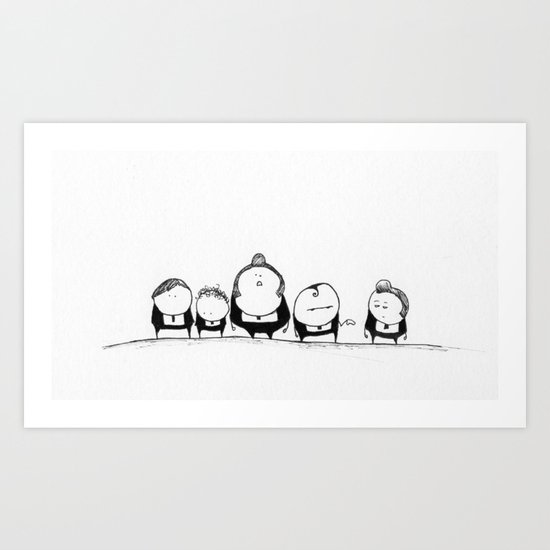 Entourage Art Print