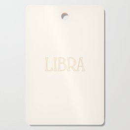 Neutral Cream Libra Energy Cutting Board