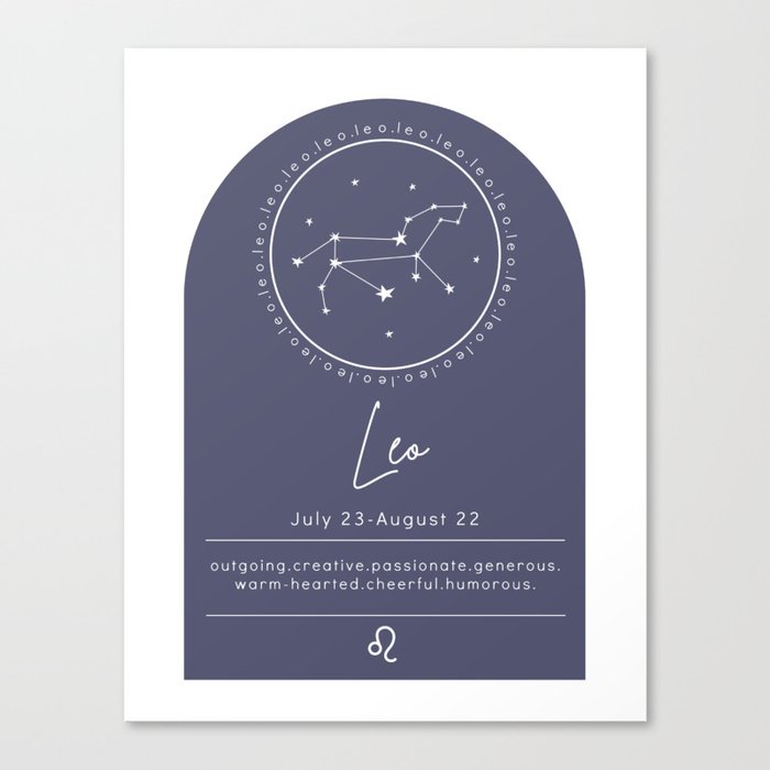 Leo | Zodiac Canvas Print