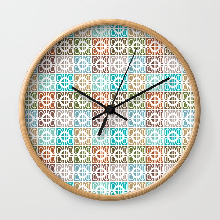 Desert Tiles Wall Clock