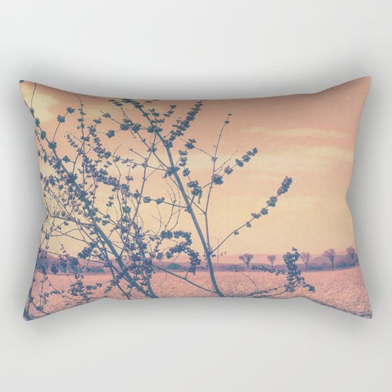 Imperfect Beauty (Beginning of Spring, California Countryside Farm) Rectangular Pillow