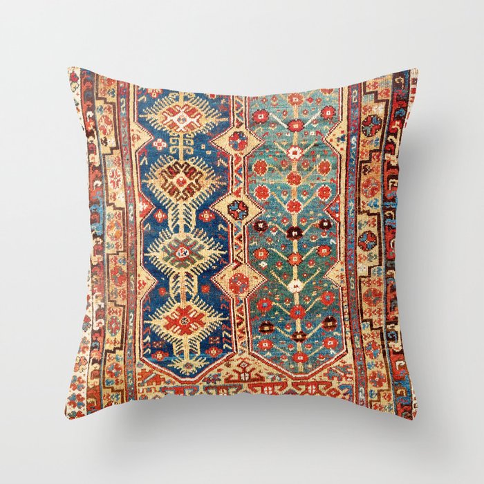 Megri Southwest  Anatolian Rug Print Throw Pillow
