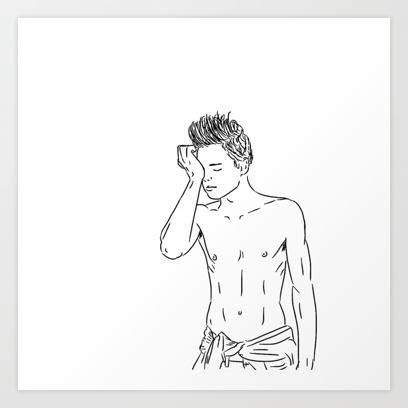 I Draw Guys Garret Art Print By Idrawguys Society6