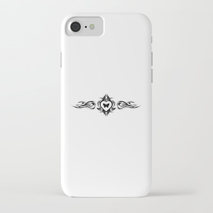 Butterfly Heart Tattoo y2k Grunge Egirl Aesthetic iPhone Case