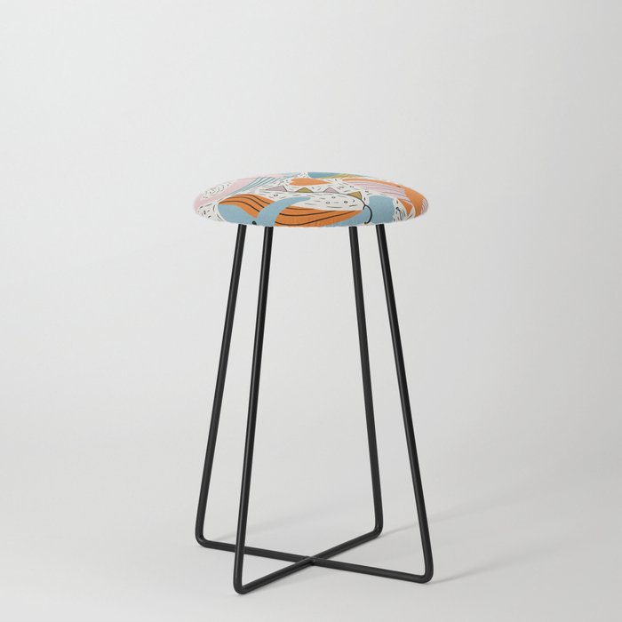 Humpback Whale Party Counter Stool