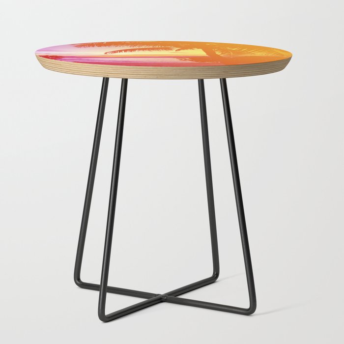 Tropical Dreamsicle Side Table