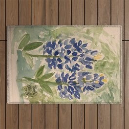 Jeanette's Texas Bluebonnets Outdoor Rug