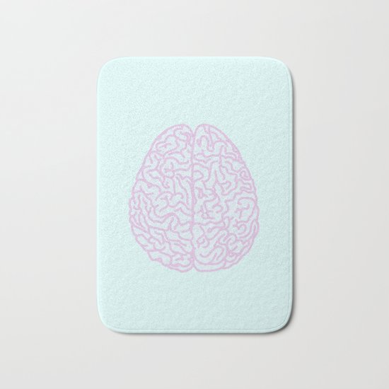 Pastel Brain Bath Mat
