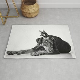 Best Buds - Dalmatian and Chihuahua Dogs Rug