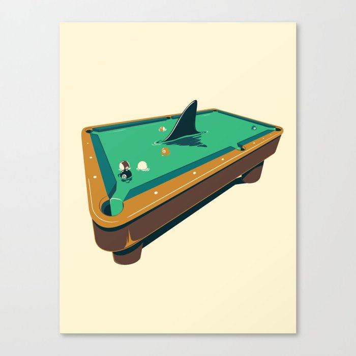 Pool shark Canvas Print