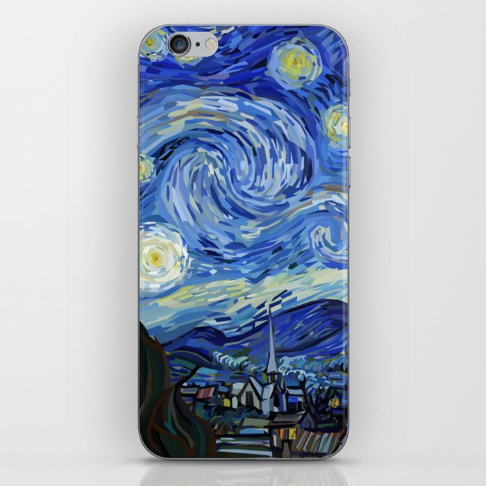 Vincent Van Gogh Starry Night Art iPhone Skin
