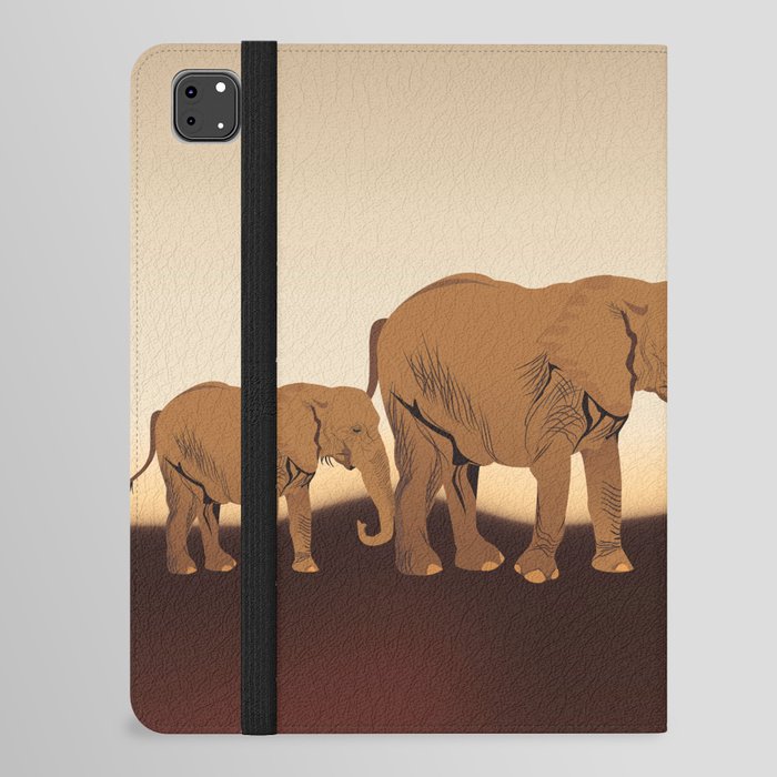 African elephants iPad Folio Case