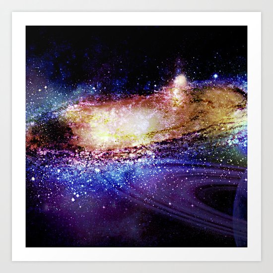 space explosion Art Print