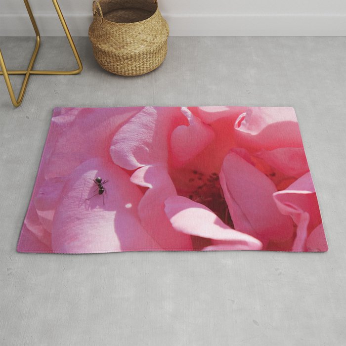 A rose with a friend Rug
