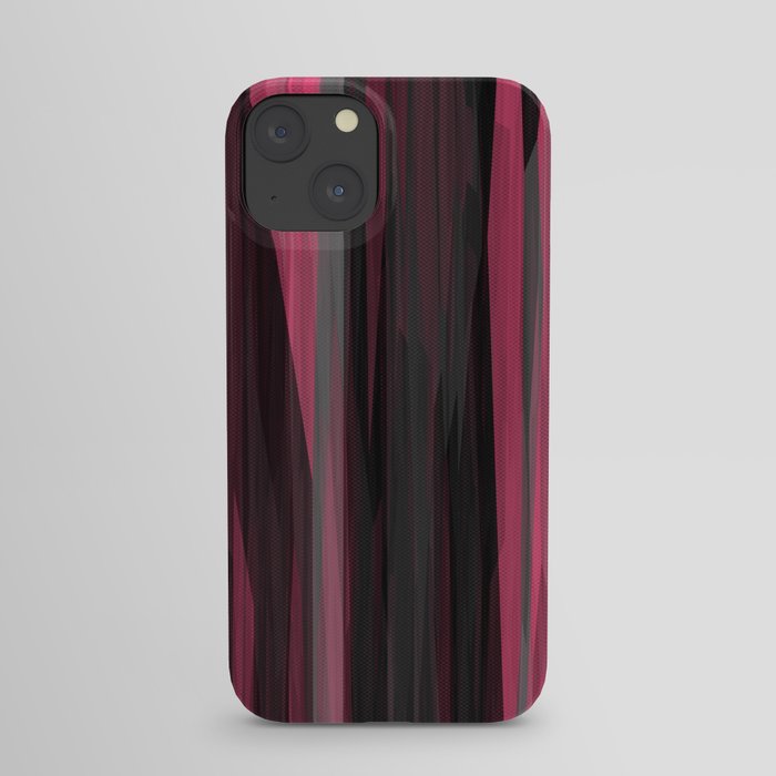 Pink and black Streaks iPhone Case