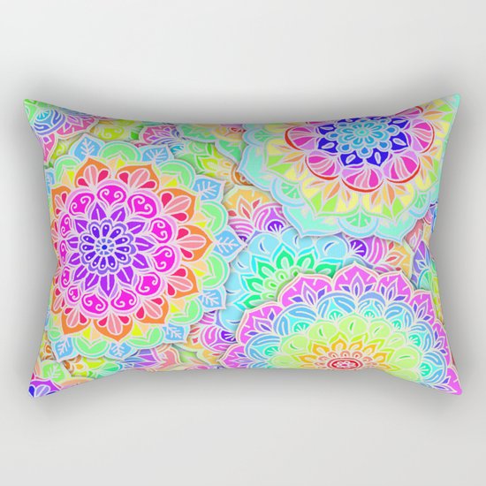 Psychedelic Summer Rectangular Pillow