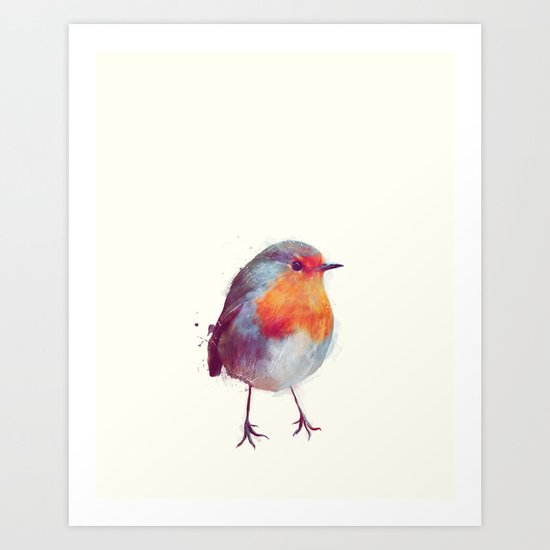 Winter Robin Art Print