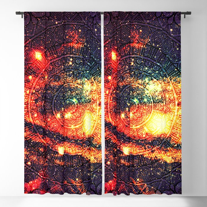 Cosmic mandala #8 Blackout Curtain