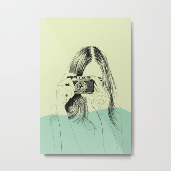 Woman Color 11 Metal Print