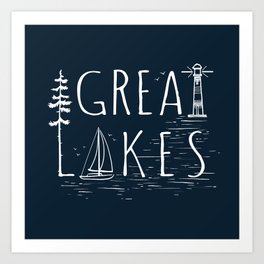 Great Lakes Art Print