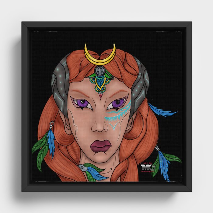 Lilith - Protector of the forest Framed Canvas