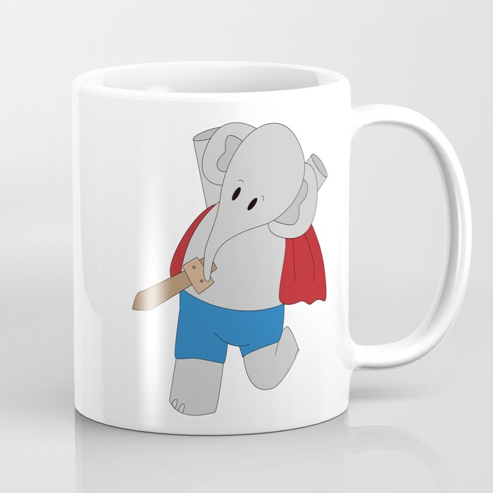Elphie and dad on an epic adventure  Coffee Mug | Illustration, Vector, Humor, Childrens
