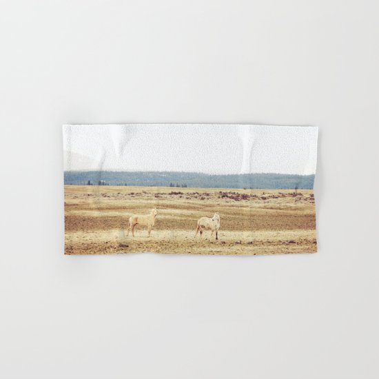 Two Oregon Horses Hand & Bath Towel