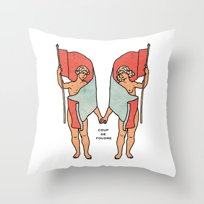 Coup de foudre Throw Pillow