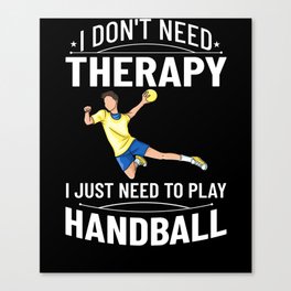 Handball Game Ball Player Rules Court Team Canvas Print