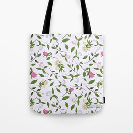 Romance of Rosebuds~Lilac Tote Bag