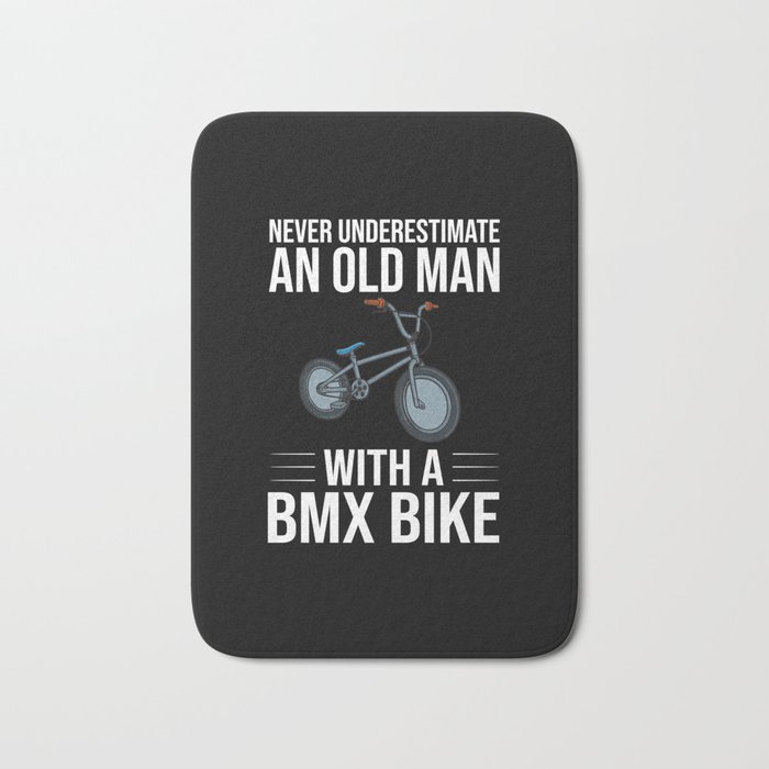 BMX Bike Racing Mini Freestyle Rider Bath Mat
