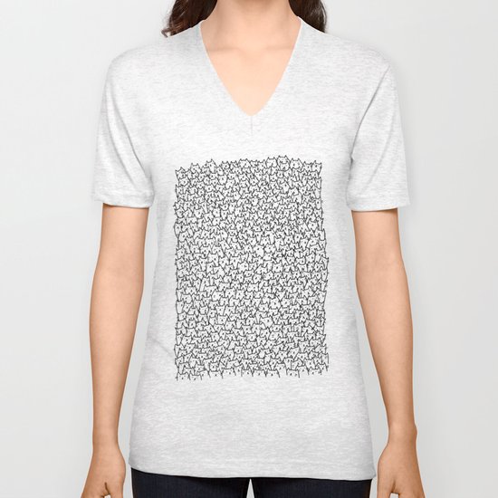 A Lot of Cats Unisex V-Neck