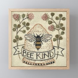Bee Kind Framed Mini Art Print