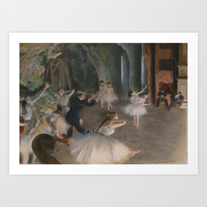 Edgar Germain Hilaire Degas 1874 Rehearsal Art Print