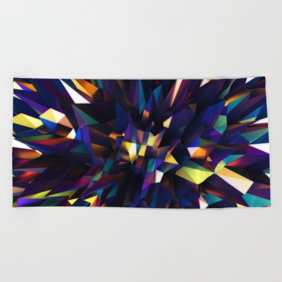 Low Iris Poly Beach Towel